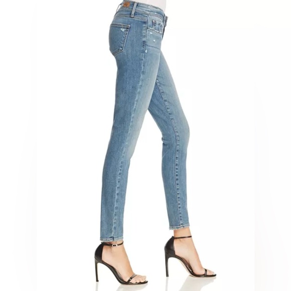 ANTHROPOLOGIE Paige Denim Verdugo Ankle Sienna Wash Skinny Mid Rise Size 29 - Picture 3 of 12